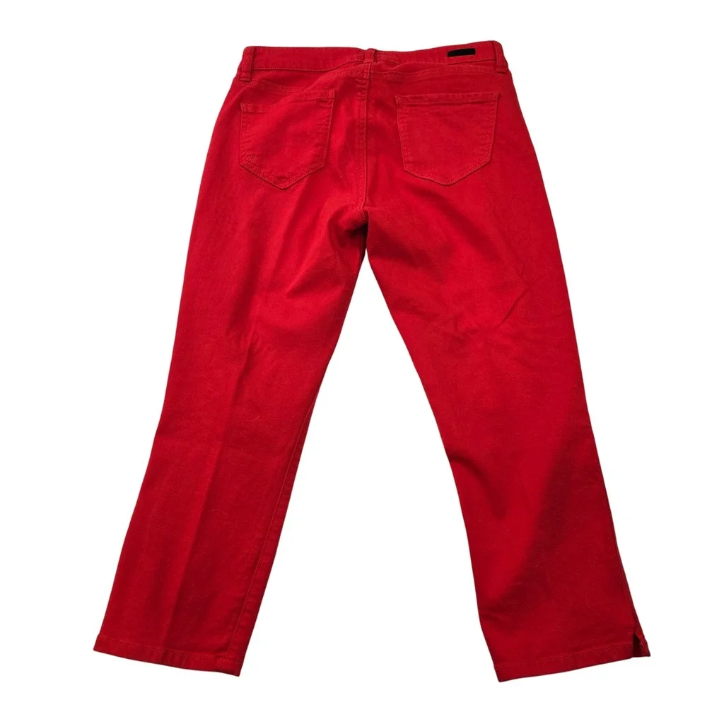 KUT from the Kloth Crop Skinny Red Jeans Pants Women‎ Size 8 Stretch 5 pocket